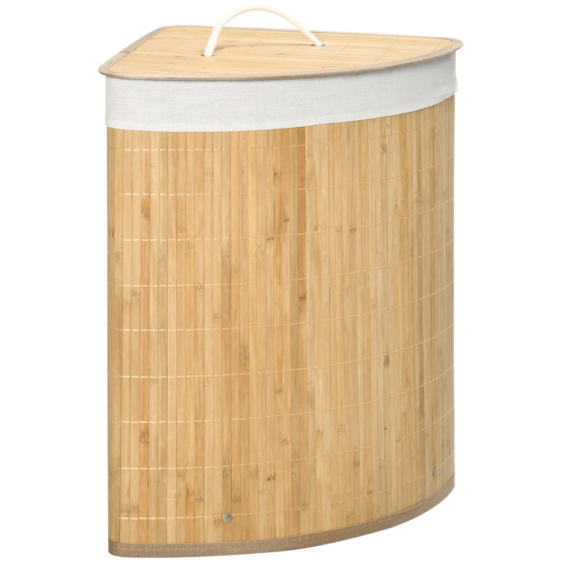 Bamboo Laundry Basket  Natural