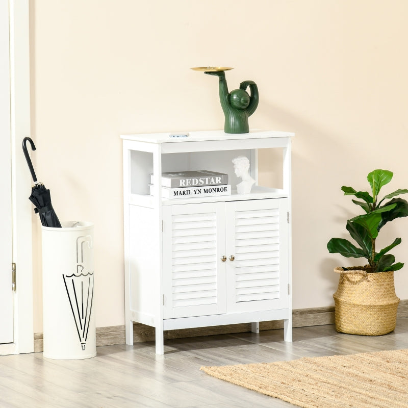 Bathroom Storage Unit Cabinet , White