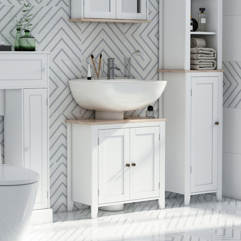 Bathroom Pedestal Under Sink Cabinet Storage