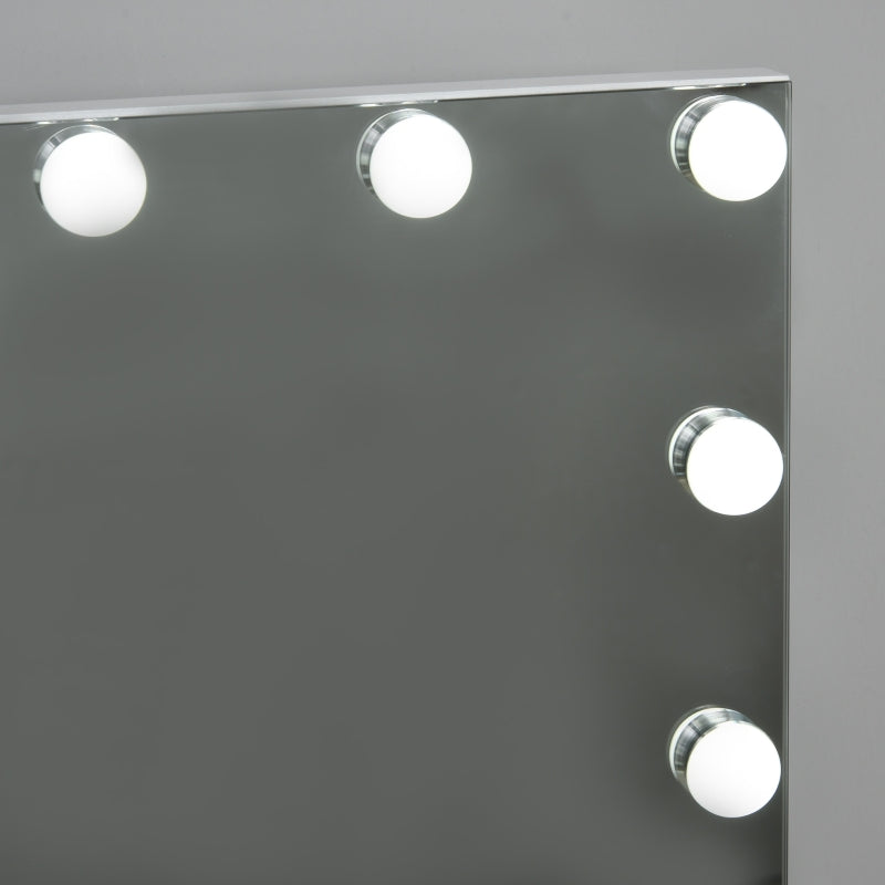 Hollywood Mirror With Lights For Makeup Dressing Table, White