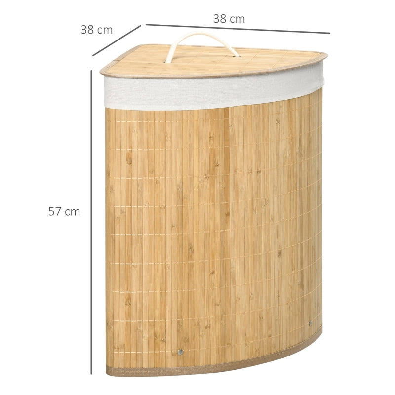 Bamboo Laundry Basket  Natural