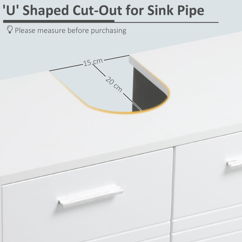 Under Sink Cabinet, White