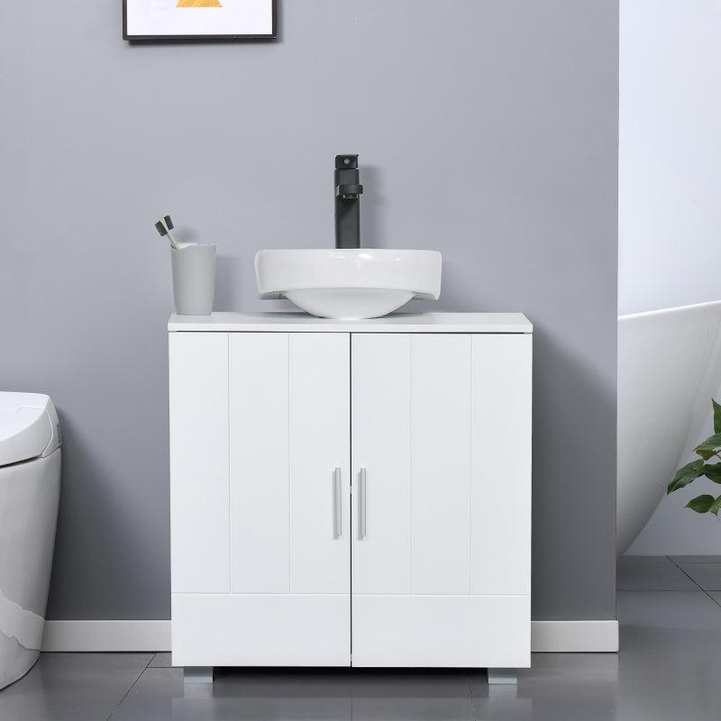 Pedestal Under Sink Cabinet, White