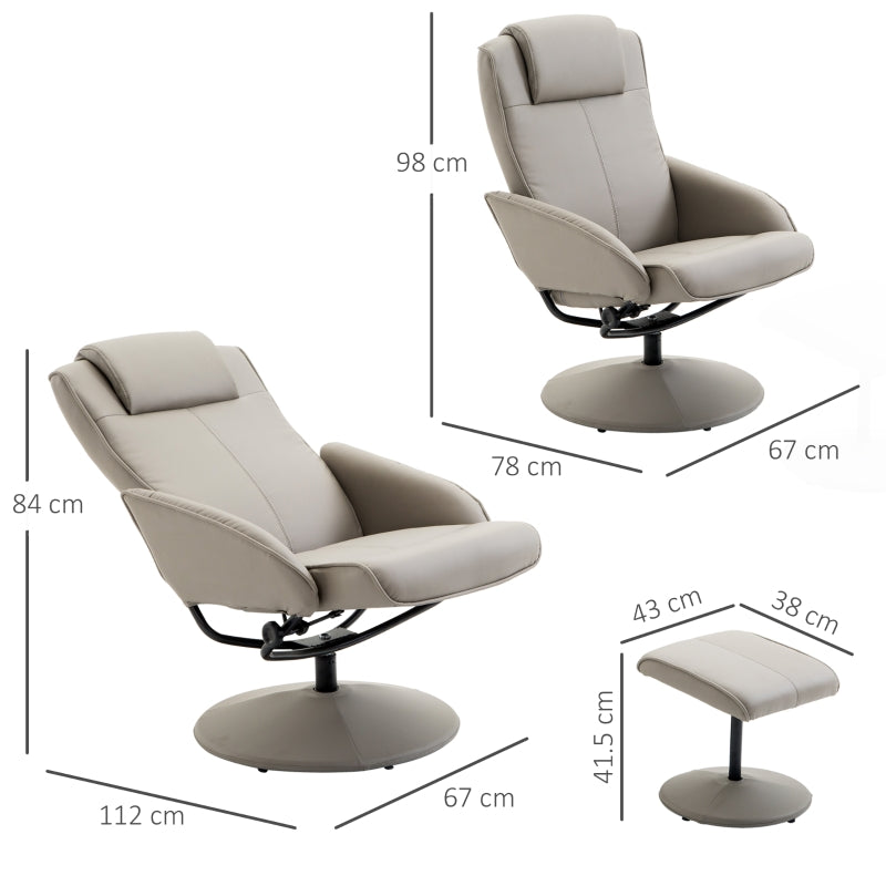 Adjustable PU Leather Recliner