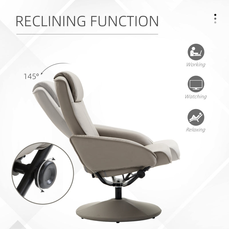 Adjustable PU Leather Recliner