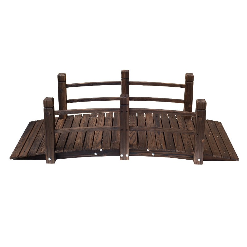 1.5M Wooden Garden Bridge Lawn Décor