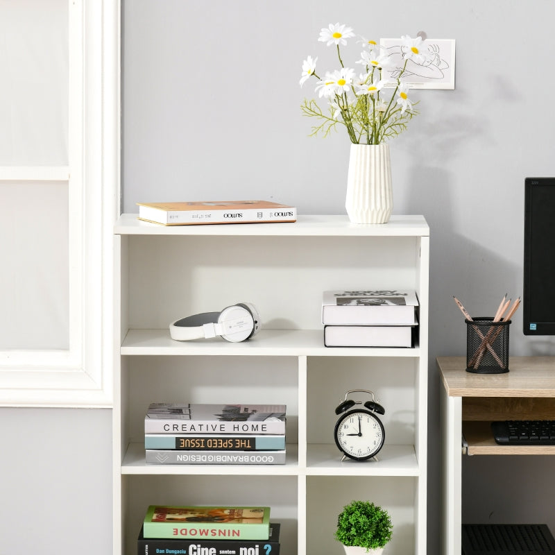 Bookcase Modern Bookshelf Display Cabinet, White