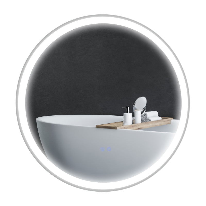 Round Illuminated Bathroom Mirrors