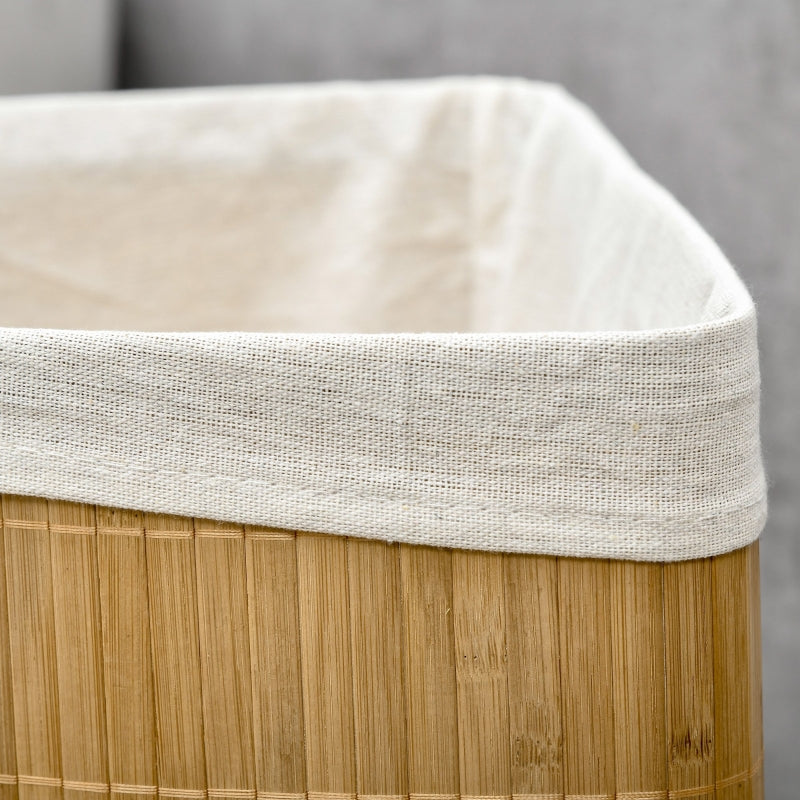 Bamboo Laundry Basket  Natural