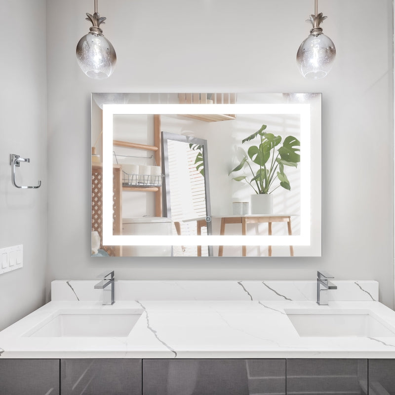 80x60cm LED Bathroom Mirror Wall Mounted