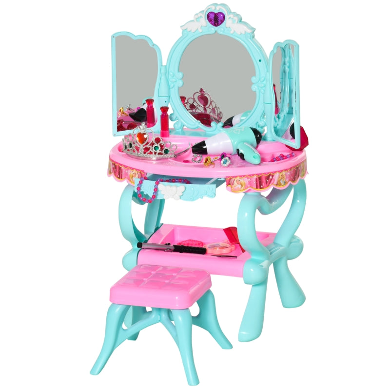 Children's Princess Dressing Table And Stool