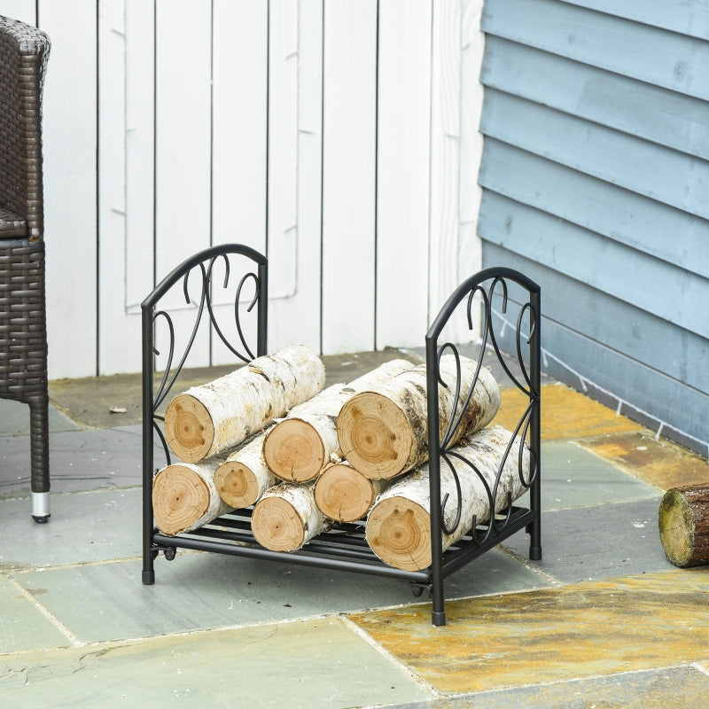 Firewood Log Rack Small Fireplace Holder