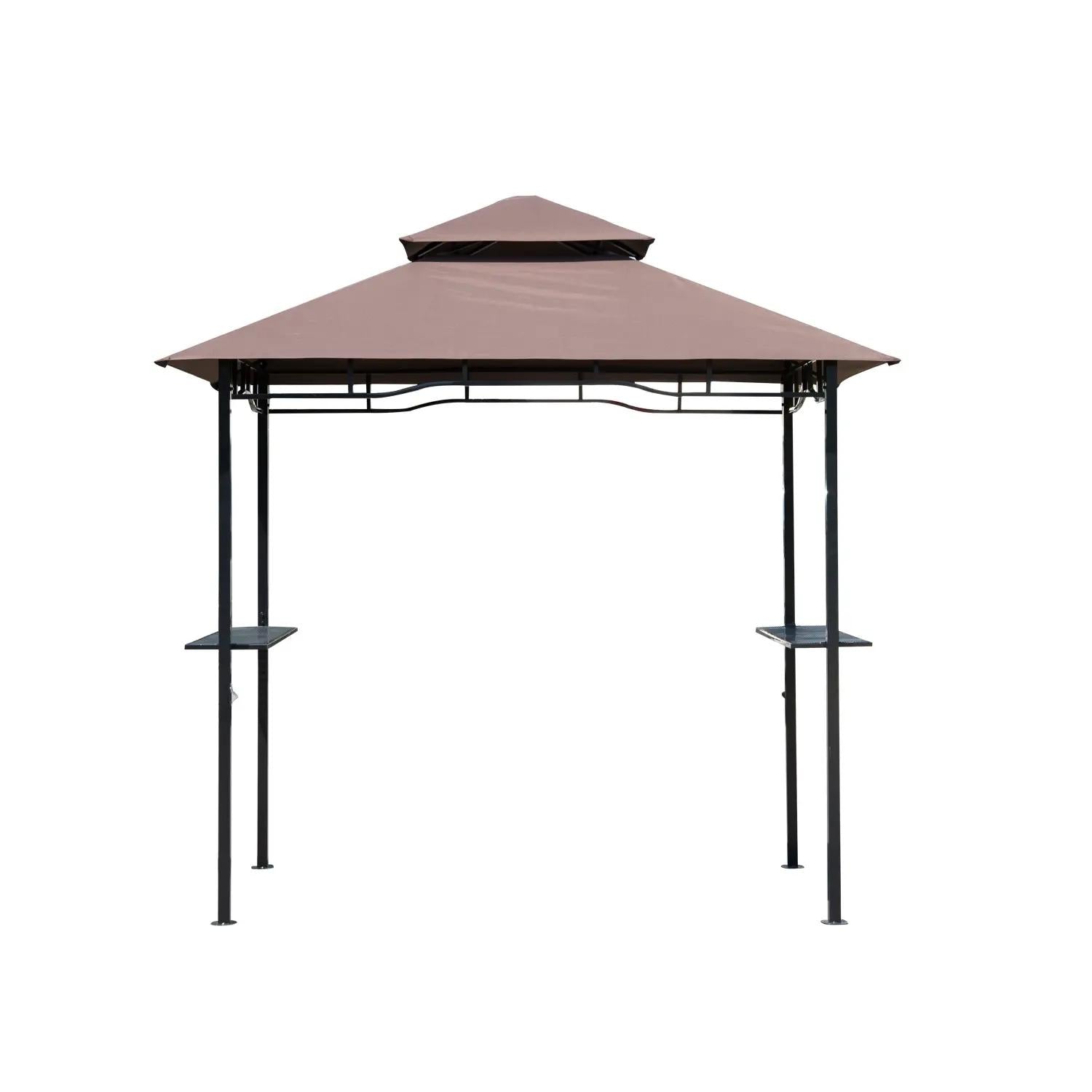Gazebo Grill Canopy Barbecue Tent Shelter Patio Deck Cover - Coffee
