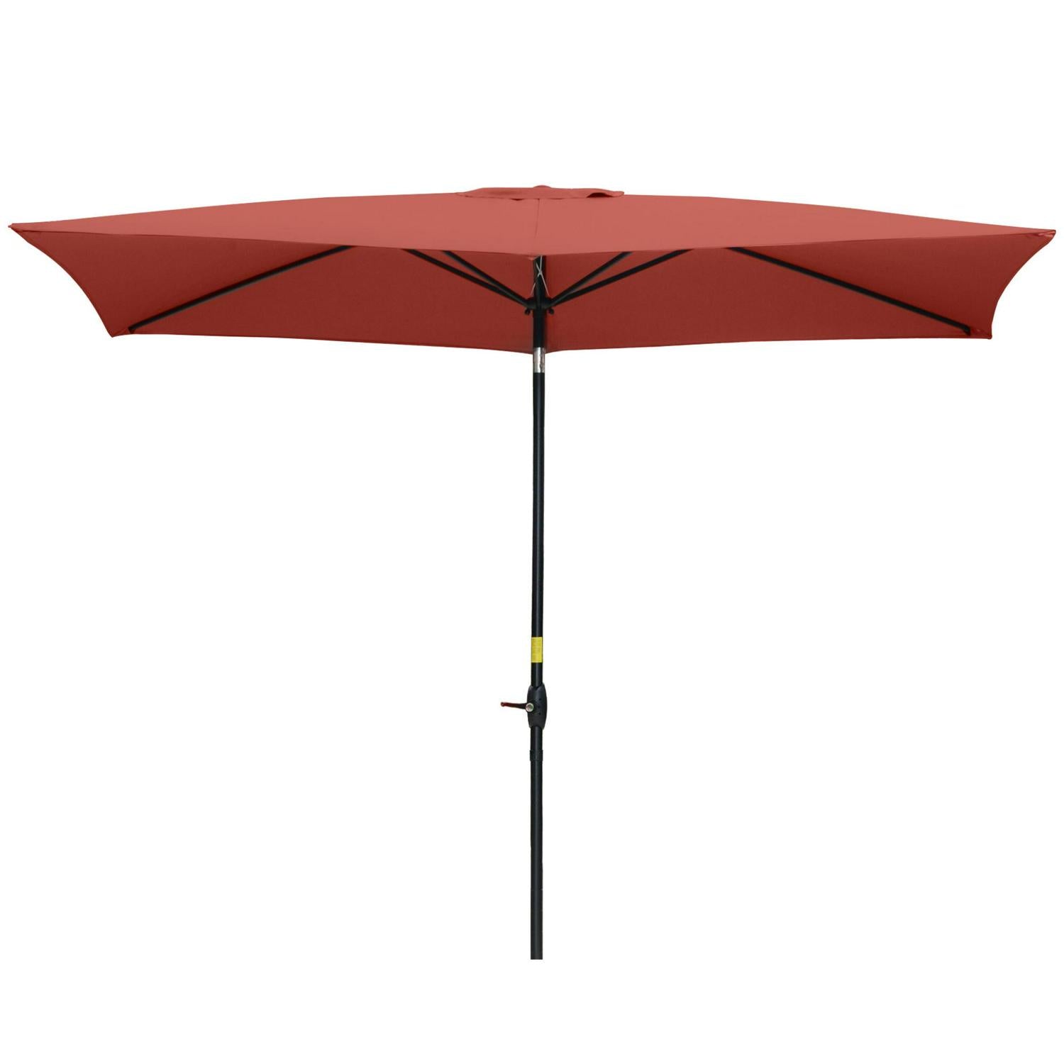 Rectangular Market Umbrella Patio - Wine Red