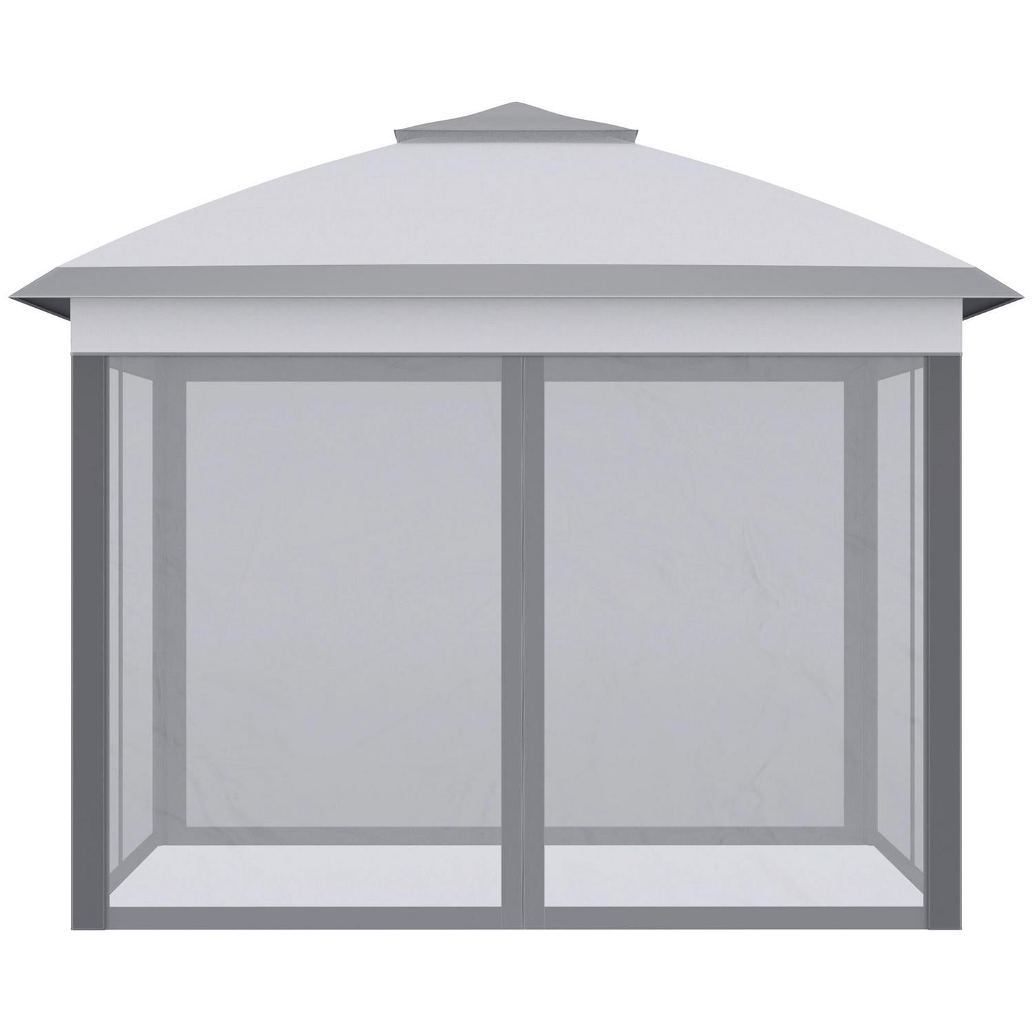 Pop Up Canopy , Double Roof Foldable Tent - Grey