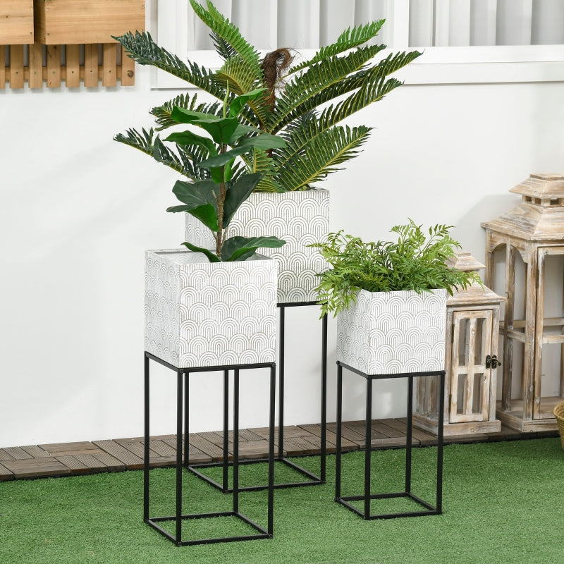 Metal Plant Stand Set Of 3 With Legs