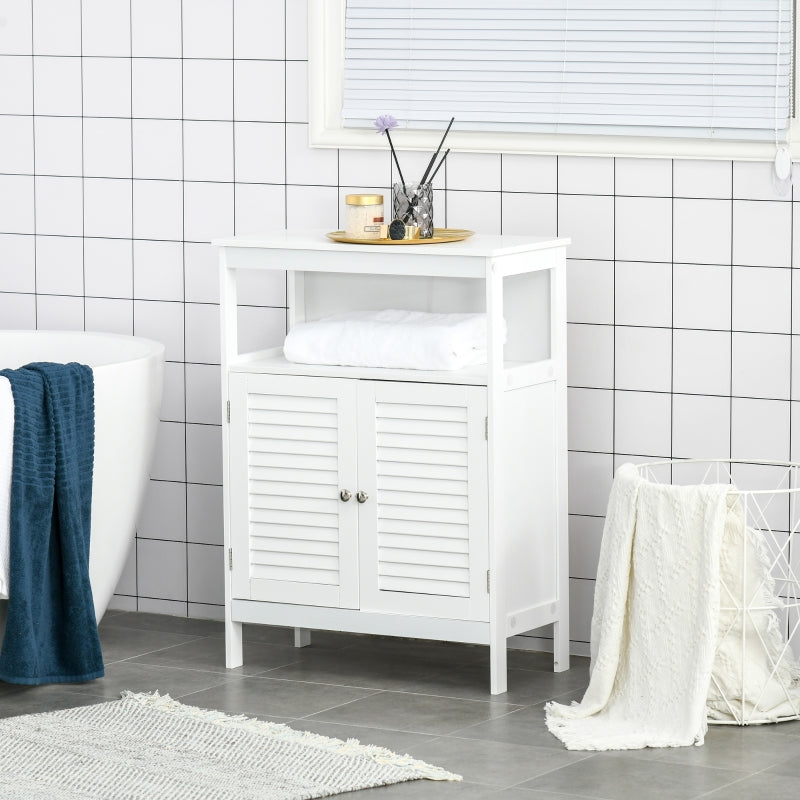 Bathroom Storage Unit Cabinet , White