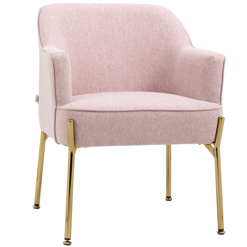 Fabric Accent Chair Pink