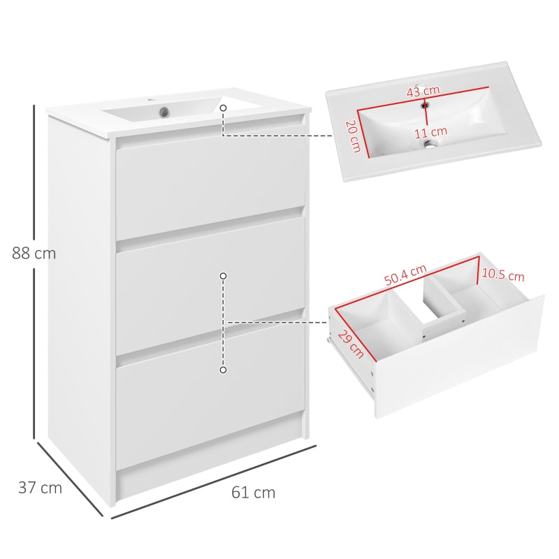 600mm Bathroom Vanity Unit