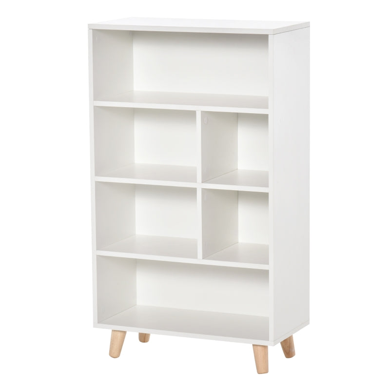 Bookcase Modern Bookshelf Display Cabinet, White