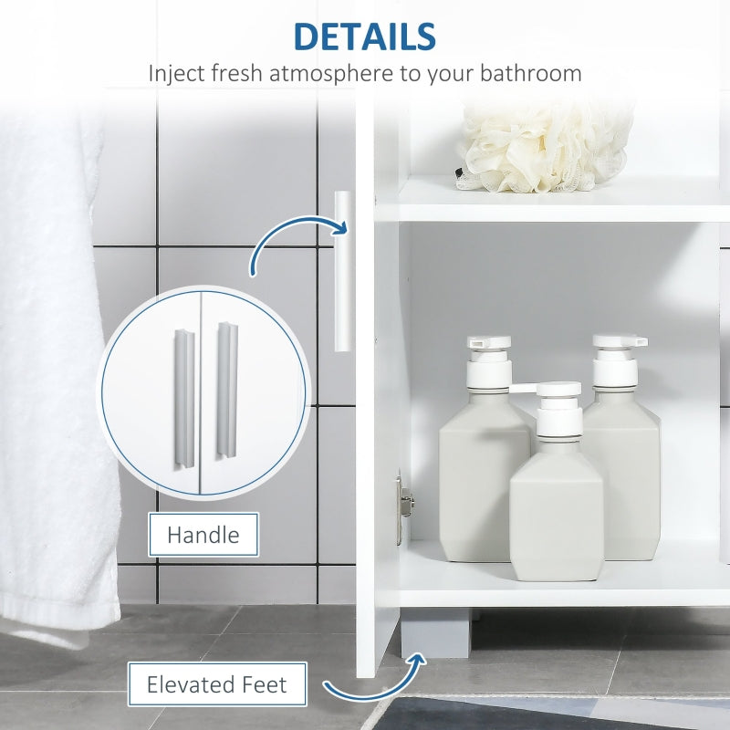 Pedestal Under Sink Cabinet, White