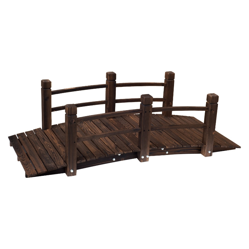 1.5M Wooden Garden Bridge Lawn Décor