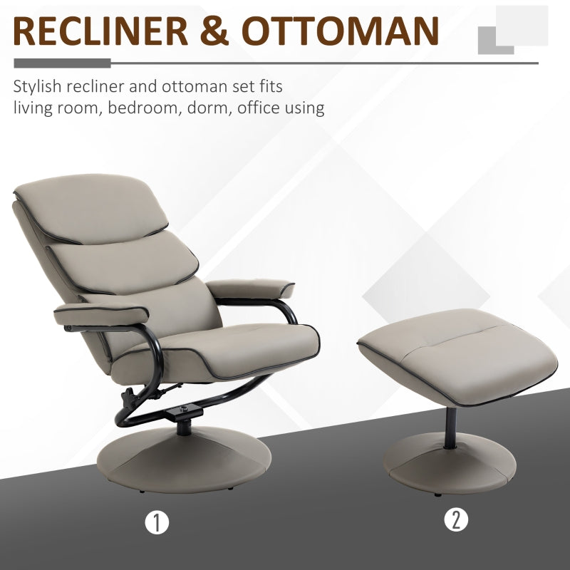 Recliner Chair With Ottoman