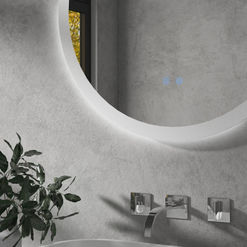 Round Illuminated Bathroom Mirrors