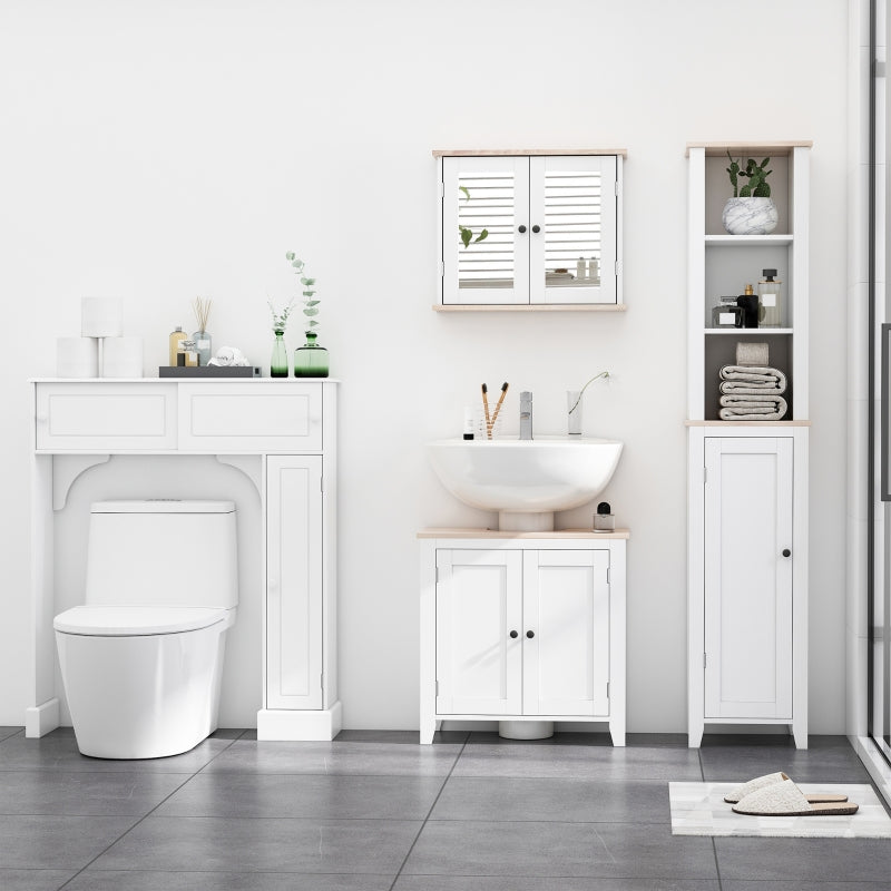 Bathroom Pedestal Under Sink Cabinet Storage