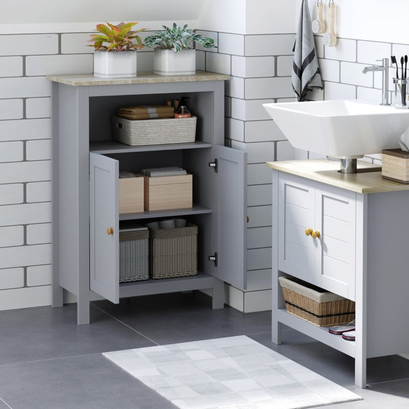 Bathroom Floor Cabinet, Living Grey