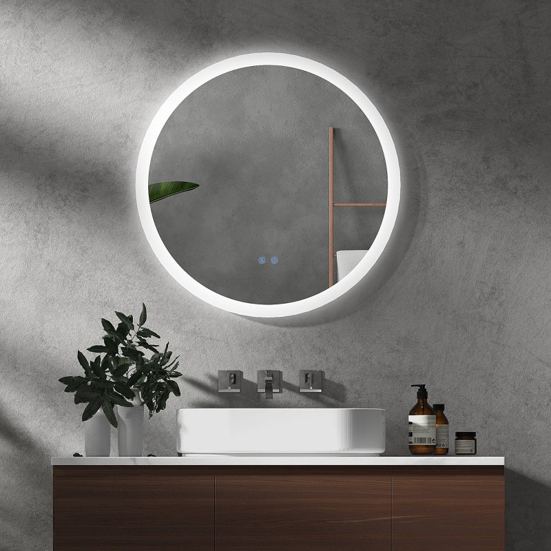 Round Illuminated Bathroom Mirrors