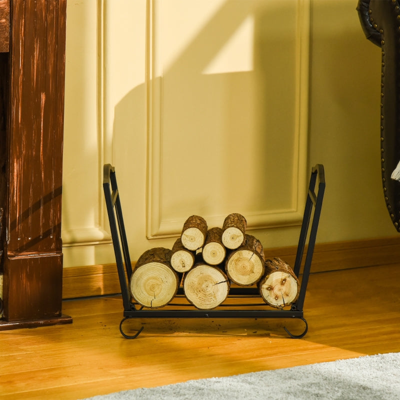 Foldable Firewood Log Rack Fireplace Holder