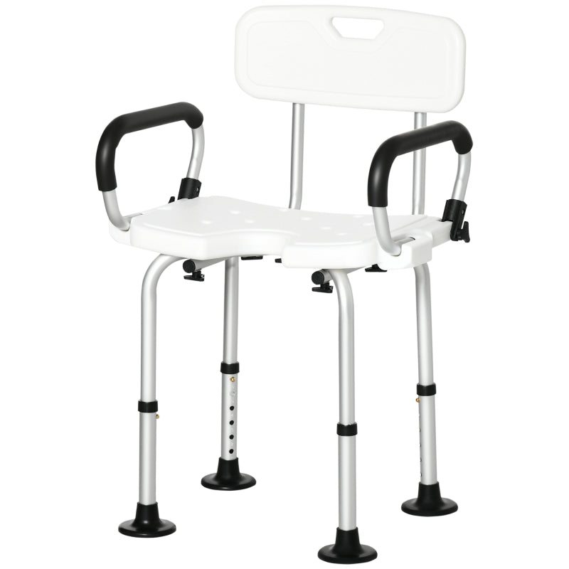 Shower Chair For The Elderly And Disabled, White