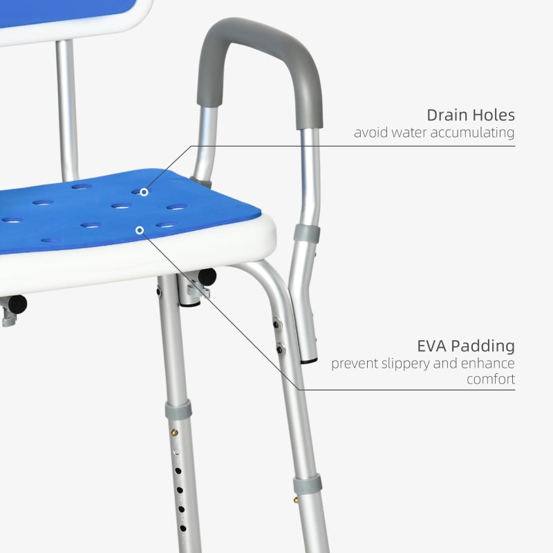 EVA Padded Shower Chair , Blue