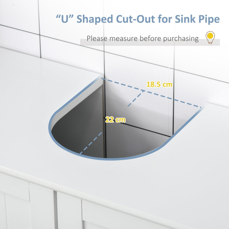 60x60cm Under-Sink Storage Cabinet  White