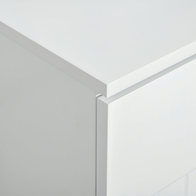 Modern Bathroom Floor Cabinet, White