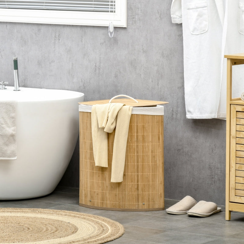 Bamboo Laundry Basket  Natural