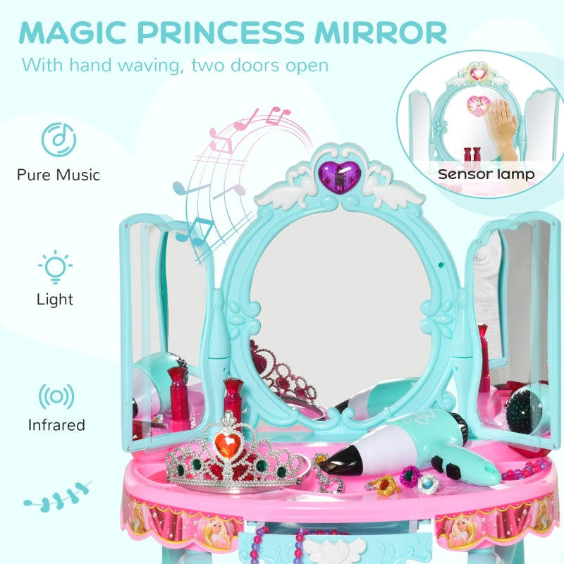 Children's Princess Dressing Table And Stool