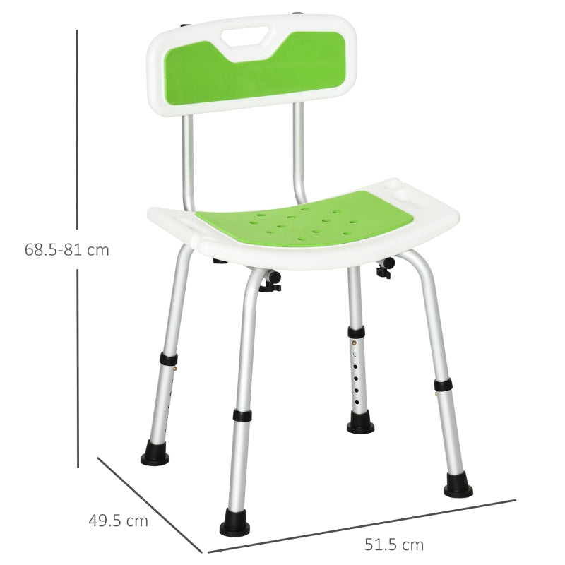 Shower Chair For The Elderly And Disabled Green