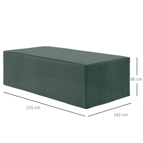 255x142cm Outdoor Garden Rattan Furniture Protective Cover Water UV Resistant