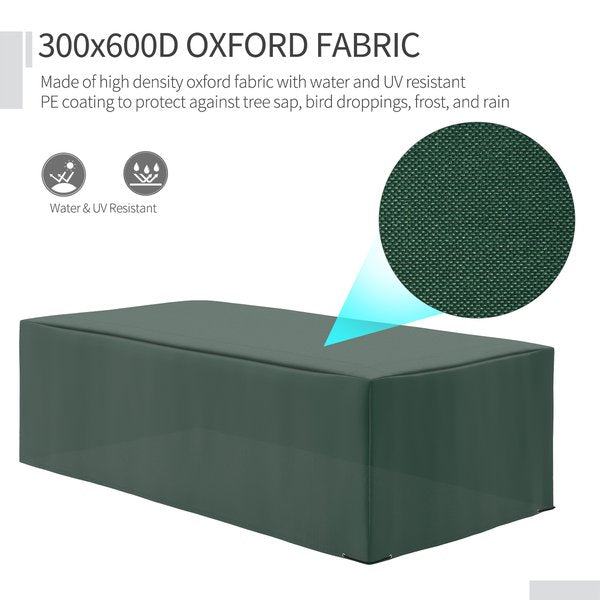 255x142cm Outdoor Garden Rattan Furniture Protective Cover Water UV Resistant