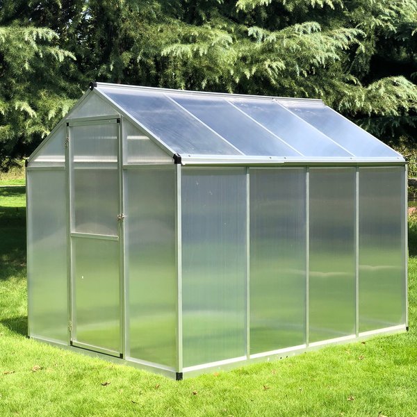 302x190x195cm Clear Polycarbonate Sheet Walk-In Greenhouse