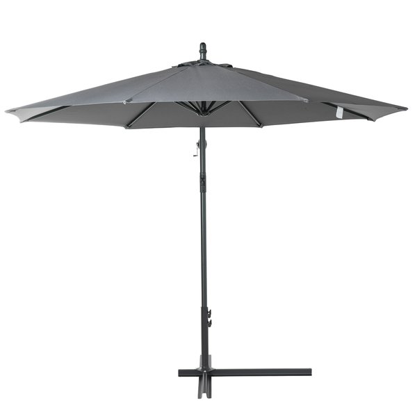 3M Garden Parasol Banana Umbrella - Grey