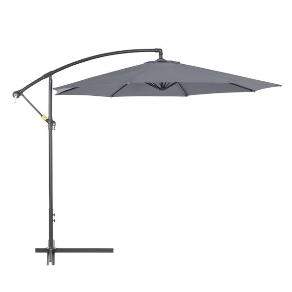 3M Garden Parasol Banana Umbrella - Grey