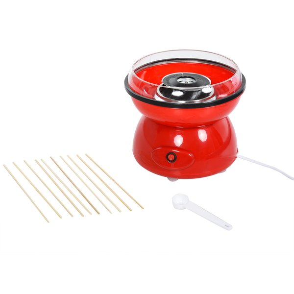 450W Non-Stick Stainless Steel Candyfloss Machine - Red