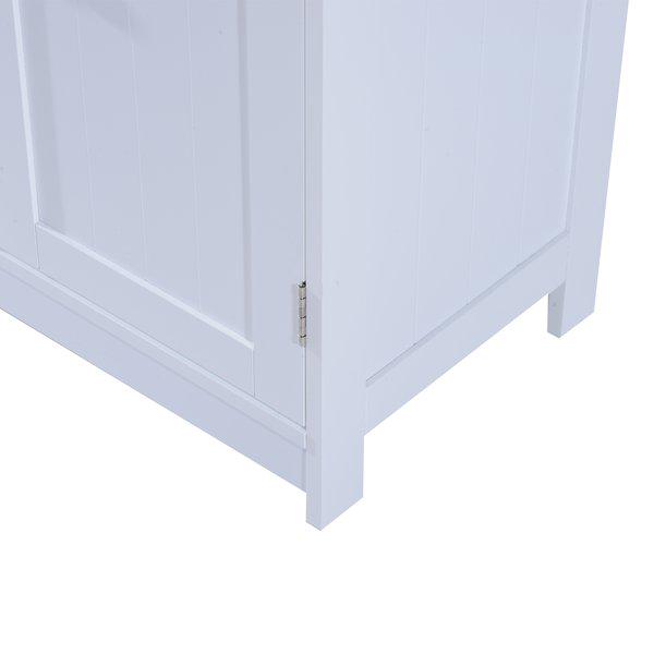 60Lx30Wx60H Cm Sink Base Cabinet - White