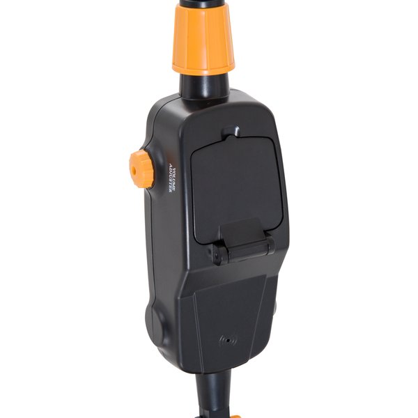 Adjustable LCD Metal Detector, Water-resistant - Yellow/Black