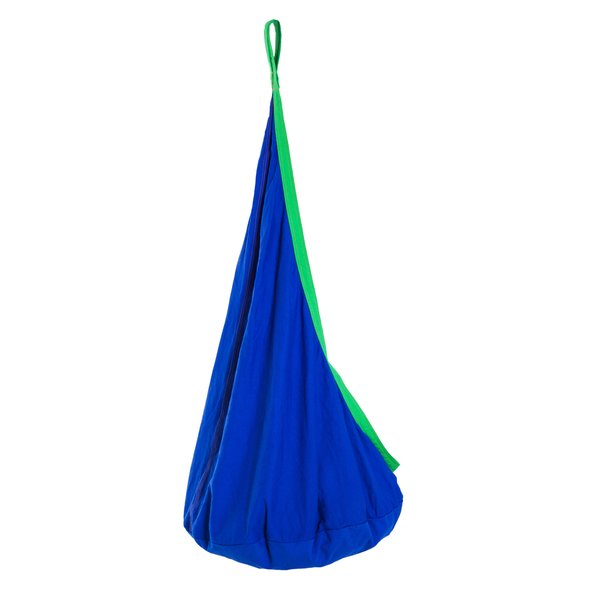 Children's Canvas Hanging Swing Chair Pod - Blue