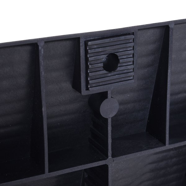 2.5 Ton Heavy Duty Plastic Car Lifting Ramps, 1 Pair - Black