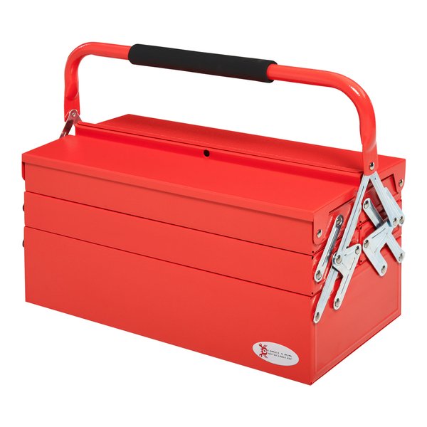 Steel 5-Tray Portable Tool Box - Medium